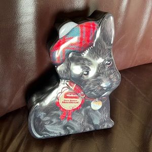 Scottie dog cookie tin